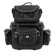 Milwaukee Leather SH660 Large Black 2-Piece PVC Motorcycle Touring Bag Pack
