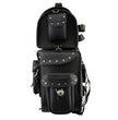 Milwaukee Leather SH660 Large Black 2-Piece PVC Motorcycle Touring Bag Pack