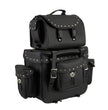 Milwaukee Leather SH660 Large Black 2-Piece PVC Motorcycle Touring Bag Pack