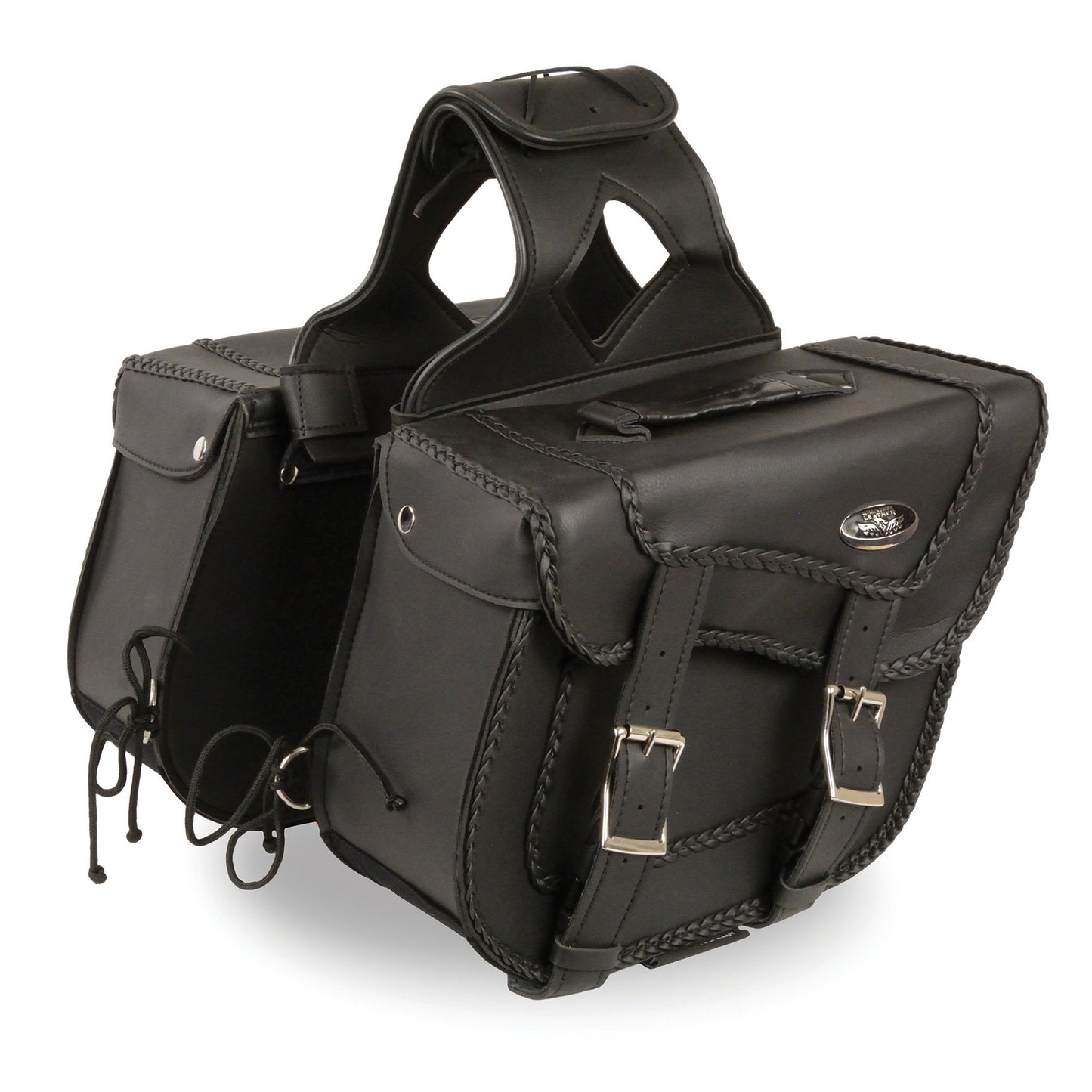 Milwaukee Performance SH663ZB Black PVC Medium Braided Zip-Off Throw Over Saddlebags