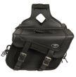 Milwaukee Leather SH664ZB Large Braided Zip Off PVC Throw Over Saddlebags
