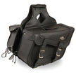 Milwaukee Leather SH664ZB Large Braided Zip Off PVC Throw Over Saddlebags