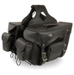 Milwaukee Leather SH66602 Zip-Off Double Pocket PVC Throw Over Motorcycle Saddlebags