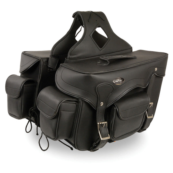 Milwaukee Leather SH66602 Zip-Off Double Pocket PVC Throw Over
