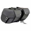 Milwaukee Leather SH66701ZB Black Single Strap PVC Throw Over Motorcycle Saddlebags
