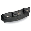 Milwaukee Leather SH67101 Large Triple Pocket Windshield Mount Bag