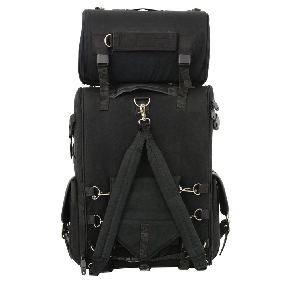 Milwaukee Performance SH67301 X-Large Black Textile 2-Piece Touring Motorcycle Bag Pack