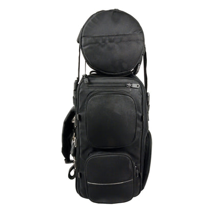 Milwaukee Leather SH680 Large Black Textile Motorcycle Sissy Bar Travel Bag