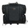 Milwaukee Leather SH681 Medium Black Textile Ultra Touring Motorcycle Sissy Bar Bag