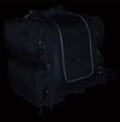 Milwaukee Leather SH681 Medium Black Textile Ultra Touring Motorcycle Sissy Bar Bag