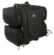 Milwaukee Leather SH681 Medium Black Textile Ultra Touring Motorcycle Sissy Bar Bag