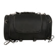 Milwaukee Performance SH683 Large Black Textile Duffel Style Motorcycle Sissy Bar Bag with Carry Strap