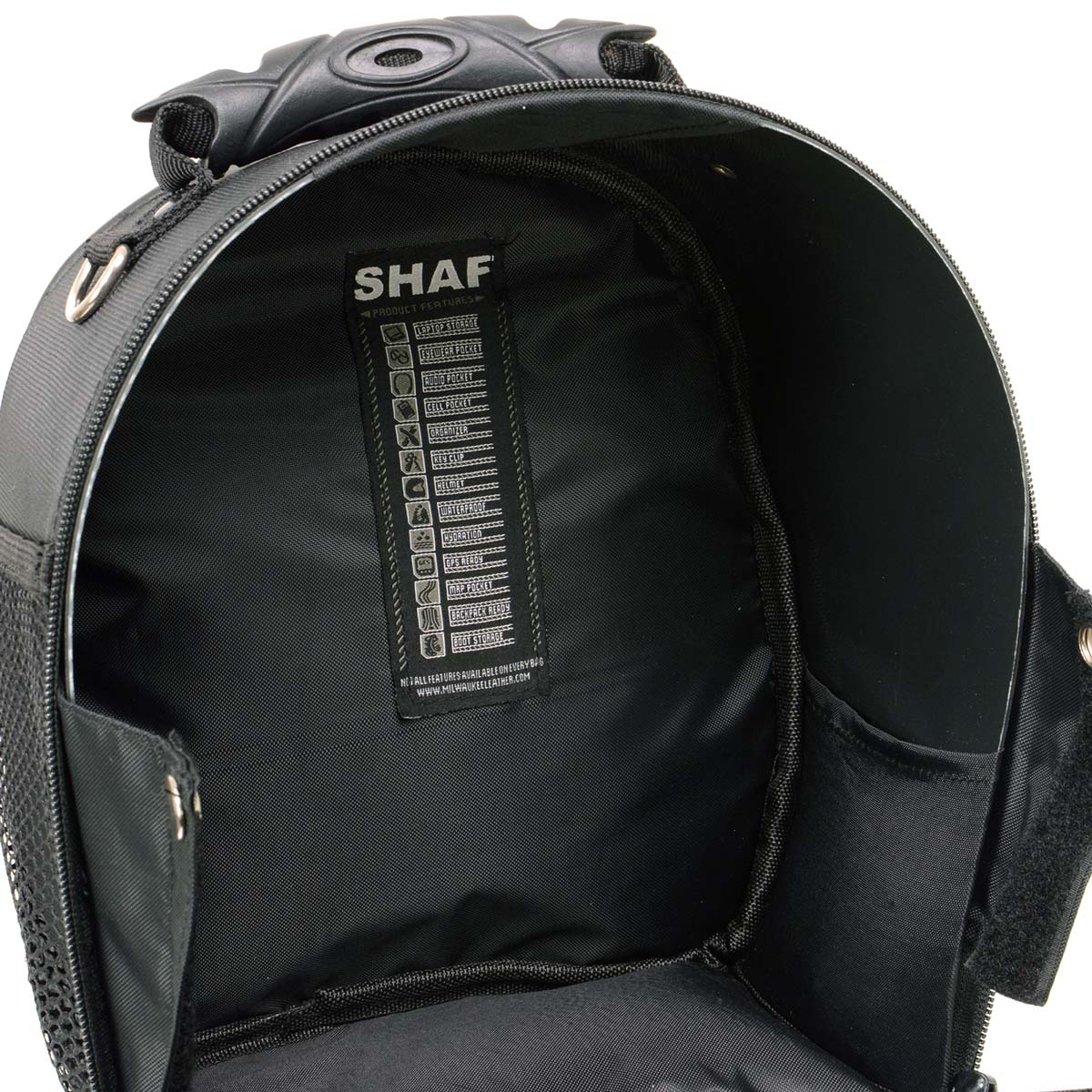 Milwaukee Leather SH687 Medium Size Black Textile Motorcycle