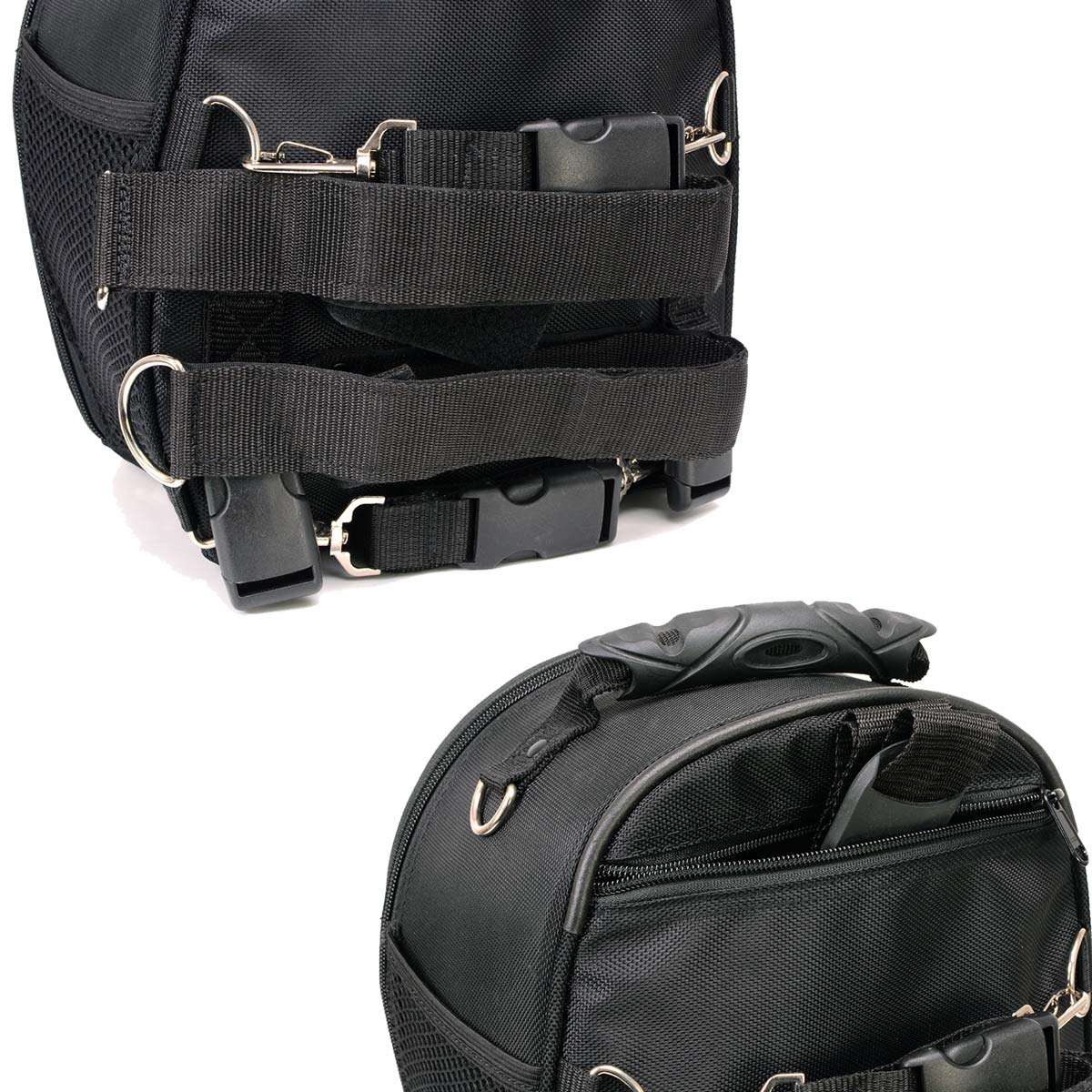 ラドロー　シャーリングハンドルバッグ M (Velvet) (ブラック/F) Shirring handle bag velvet S | LUDLOW