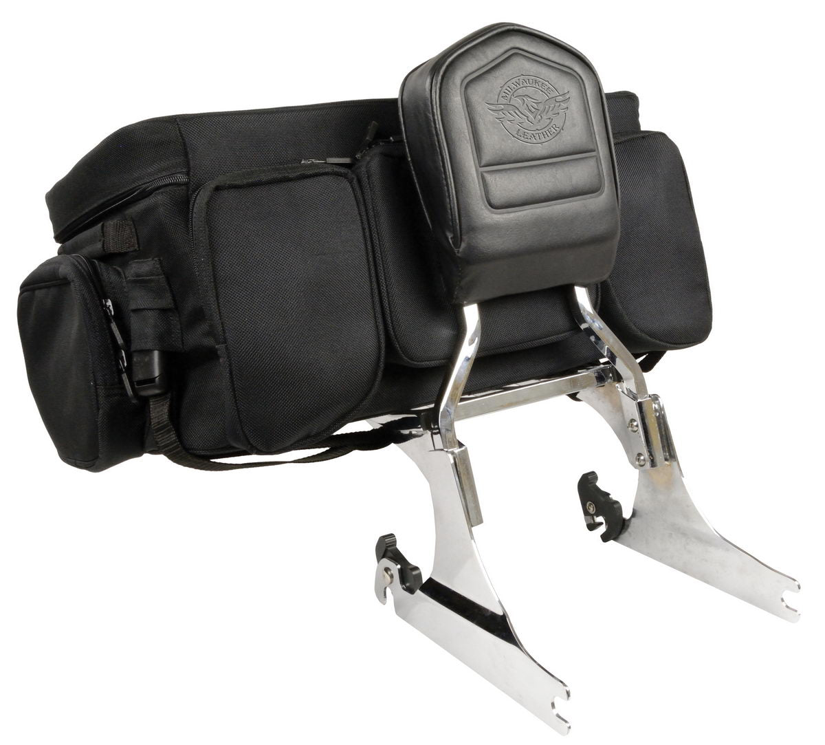 Milwaukee Performance SH695 Large Black Textile Squared Motorcycle