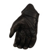 Milwaukee Leather SH812 Men's Black Perforated Leather Motorcycle Riders Gloves w/ Knuckle Protection