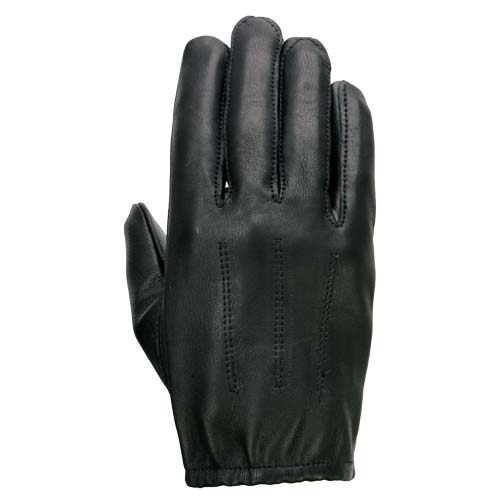 Milwaukee Leather SH887 Men's Black Unlined Deerskin Lightweight Motorcycle Hand Gloves W/ Short Wrist and Sinch Closure