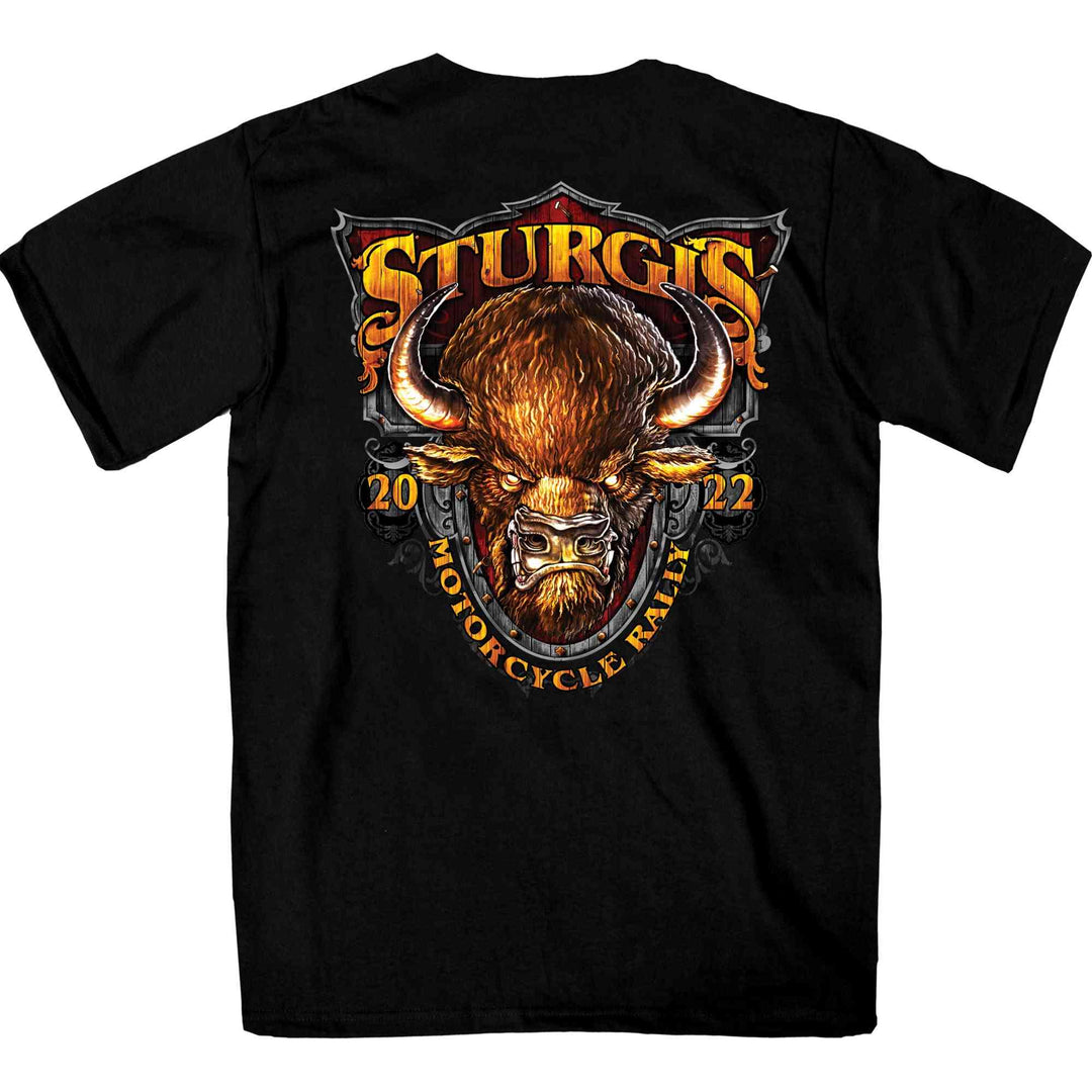 2022 Sturgis Motorcycle Rally SPB1005 Crazy Buffalo Men&