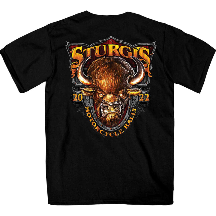 2022 Sturgis Motorcycle Rally SPB1005 Crazy Buffalo Men&