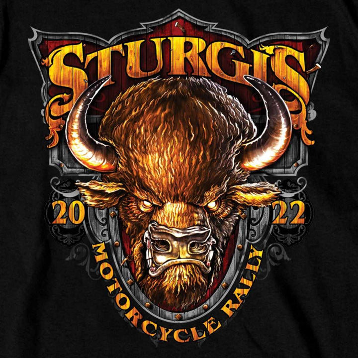 2022 Sturgis Motorcycle Rally SPB1005 Crazy Buffalo Men&