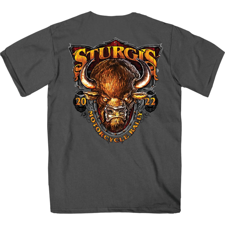 2022 Sturgis Motorcycle Rally SPB1007 Crazy Buffalo Men&