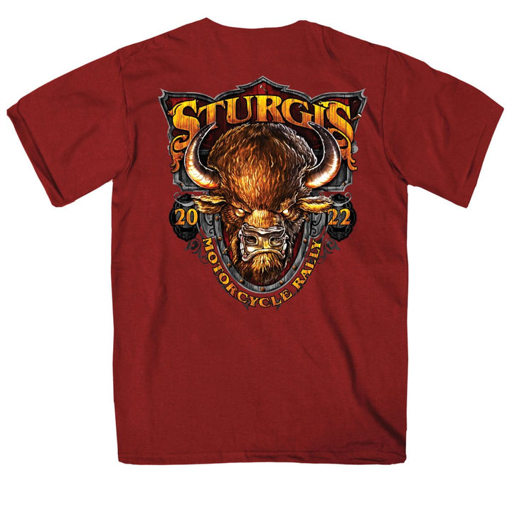 2022 Sturgis Motorcycle Rally SPB1008 Crazy Buffalo Men&