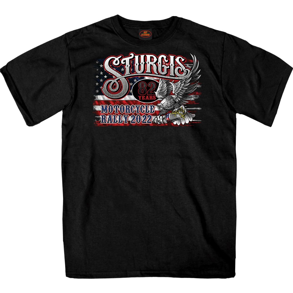 2022 Sturgis Motorcycle Rally SPB1017 Men’s Freedom Ride Black T-Shirt