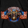 Hot Leathers SPB1067 Men’s Black 2023 Sturgis # 1 Design America T-Shirt
