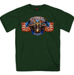 Hot Leathers SPB1069 Men’s Forest Green 2023 Sturgis # 1 Design America T-Shirt
