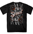 Hot Leathers SPB1072 Men’s Black 2023 Sturgis Gambler Short Sleeve T-Shirt