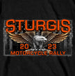 Hot Leathers SPB1082 Men’s Black Sturgis 2023 Main Street T-Shirt