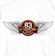Hot Leathers SPB1093 Men’s White 2023 Sturgis Rally Logo Double Sided T-Shirt