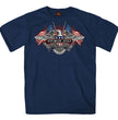 Hot Leathers SPB1104 Men’s 2023 Sturgis Vintage Patriot Navy Blue T-Shirt
