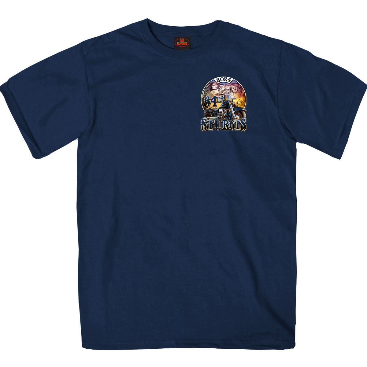 2024 Sturgis Men's Rushmore Navy Motorcycle Rally Tee Shirt SPB1133 ...