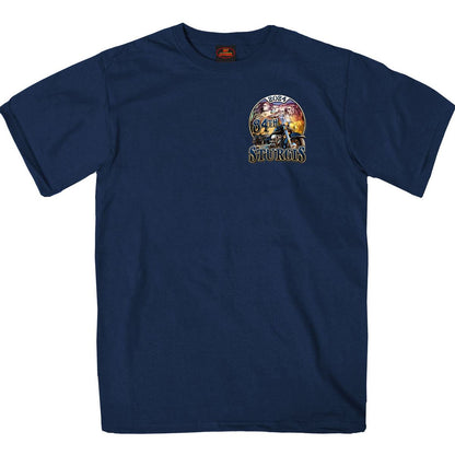 2024 Sturgis Men's Rushmore Navy Motorcycle Rally T-Shirt SPB1133