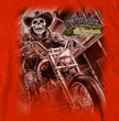 2025 Sturgis Men's Motorcycle Rally #1 Ghost Rider Red T-Shirt