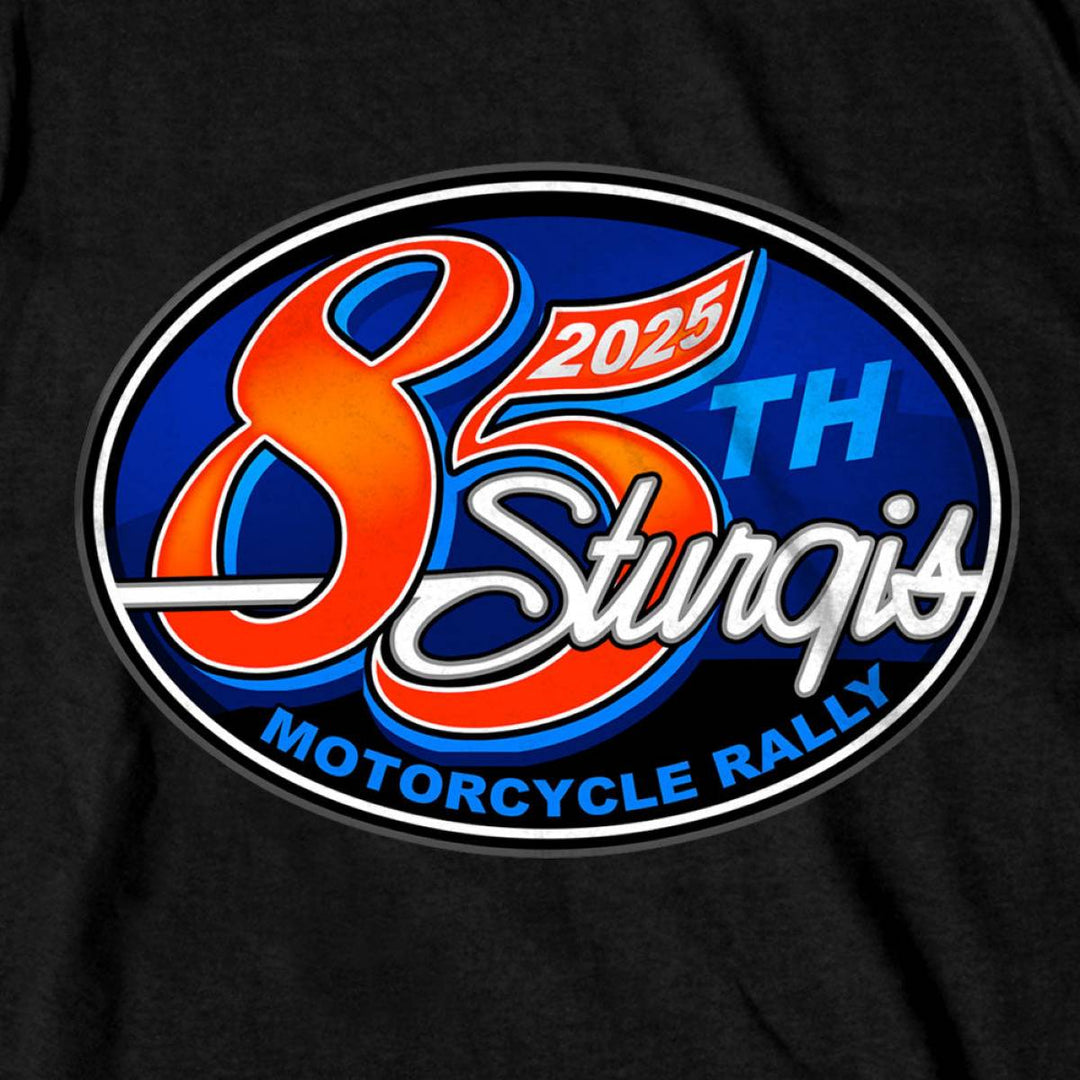 2025 Sturgis Motorcycle Rally Rally Logo Black Men&