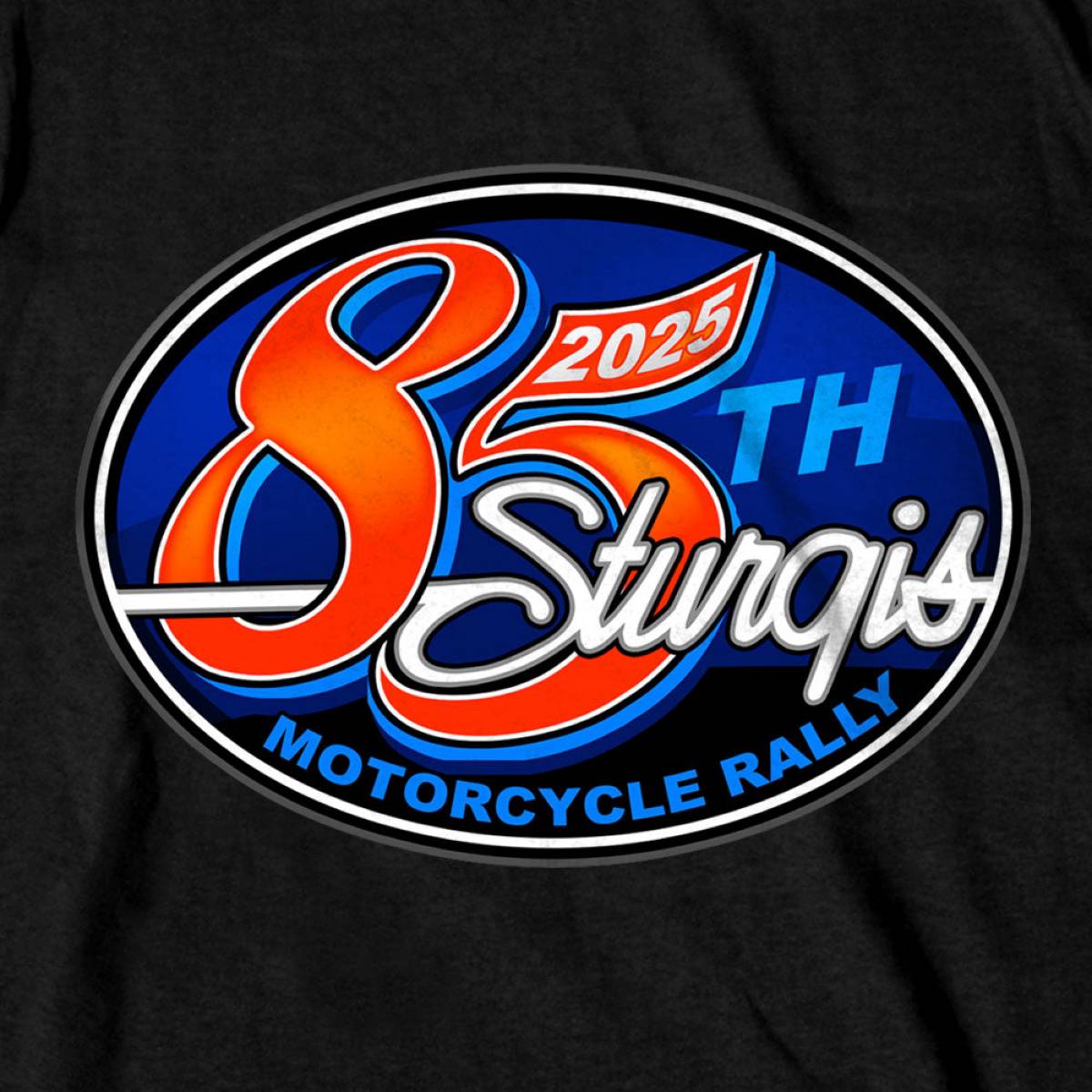 2025 Sturgis Motorcycle Rally Rally Logo Black Men's T-Shirt