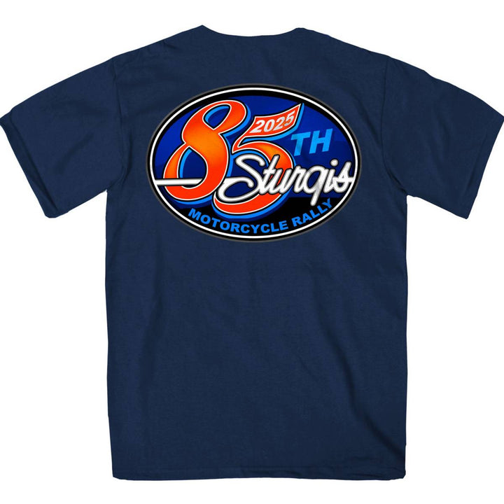 2025 Sturgis Motorcycle Rally Rally Logo Navy Men&