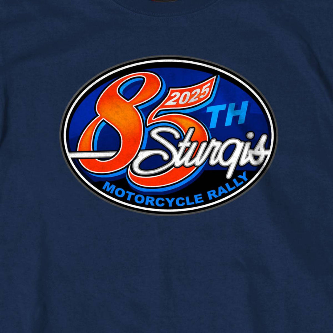 2025 Sturgis Motorcycle Rally Rally Logo Navy Men&