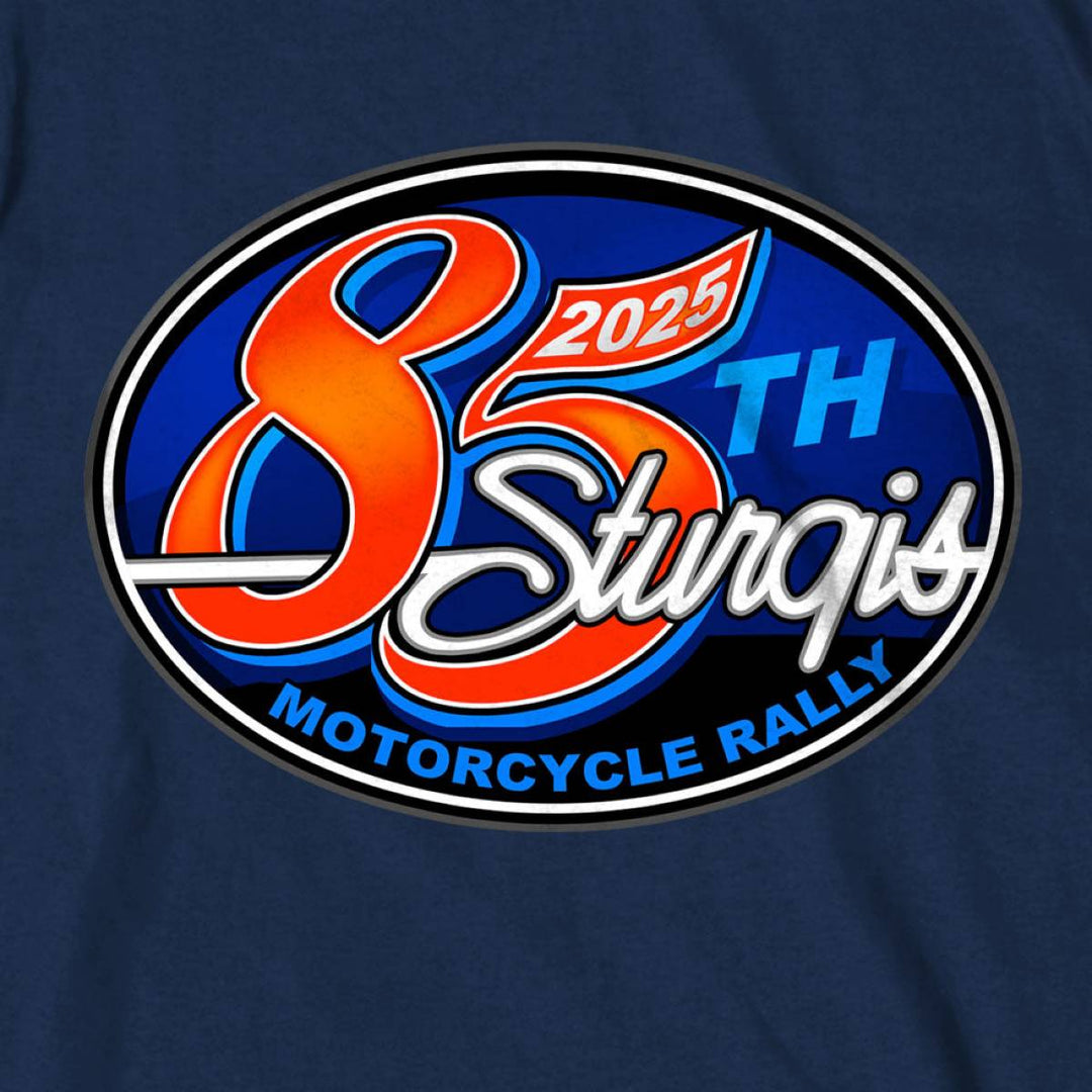 2025 Sturgis Motorcycle Rally Rally Logo Navy Men&