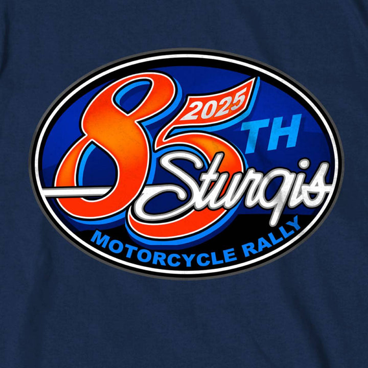 2025 Sturgis Motorcycle Rally Rally Logo Navy Men&