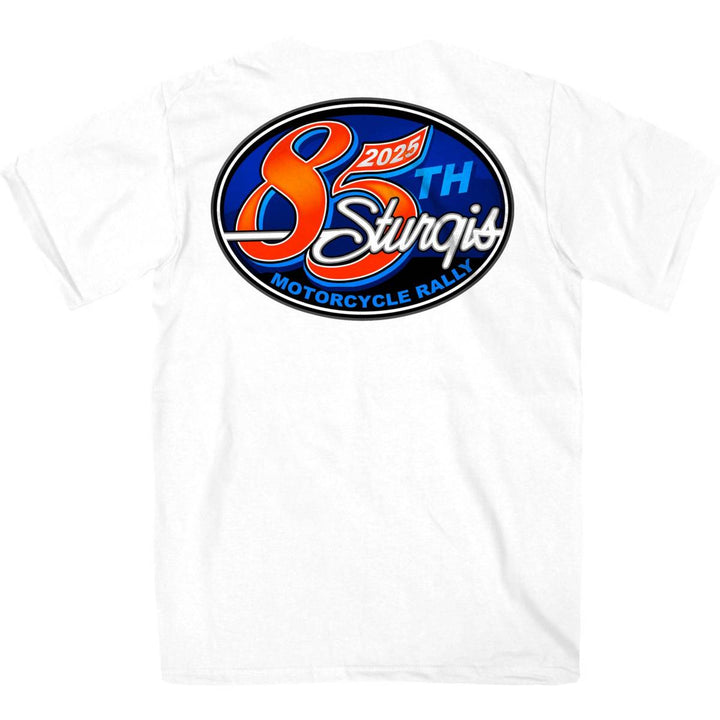 2025 Sturgis Motorcycle Rally Rally Logo White Men&