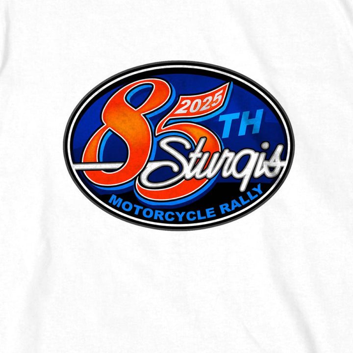 2025 Sturgis Motorcycle Rally Rally Logo White Men&