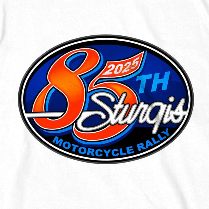 2025 Sturgis Motorcycle Rally Rally Logo White Men&