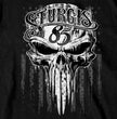 2025 Sturgis Motorcycle Rally Badass Skull Black Men's T-Shirt