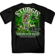 2025 Sturgis Motorcycle Rally Skeleton Chief Black Men's T-Shirt