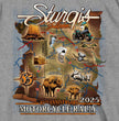 2025 Sturgis Motorcycle Rally Attractions Men's Heather Gray T-Shirt