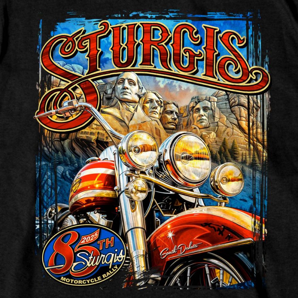 2025 Sturgis Motorcycle Rally Rushmore Black Men&