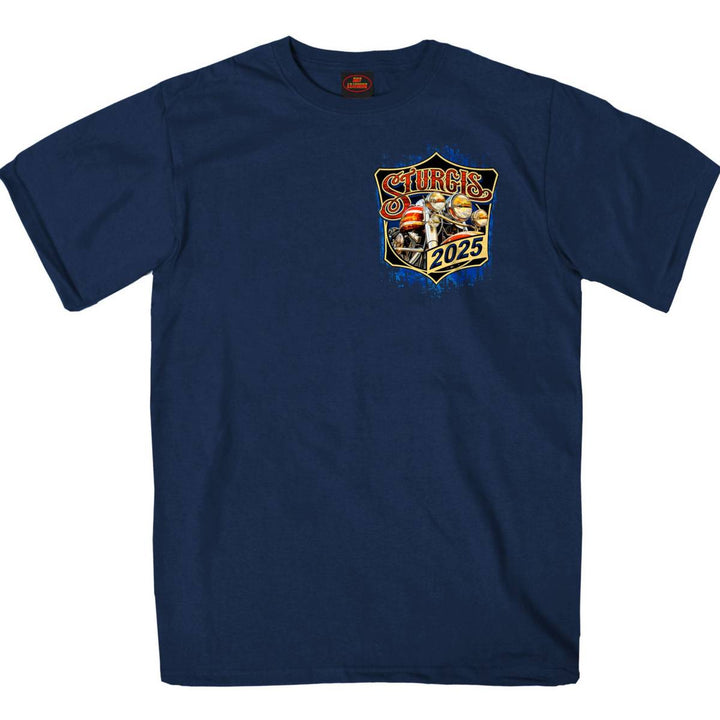2025 Sturgis Motorcycle Rally Rushmore Navy Men&